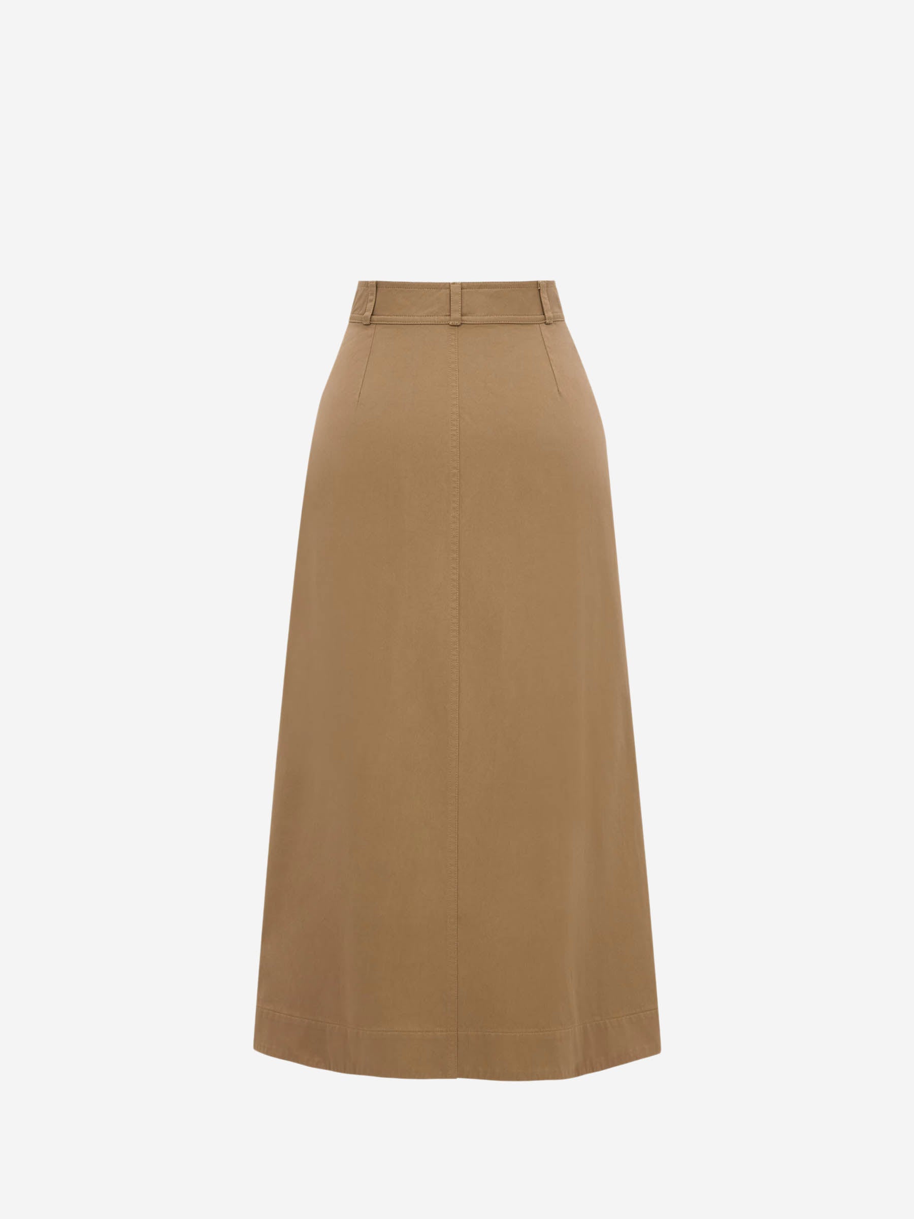 Saint Laurent Mujer Barcelona Falda Midi Botones color Marrón sku 750-001566 01 - Foto 2