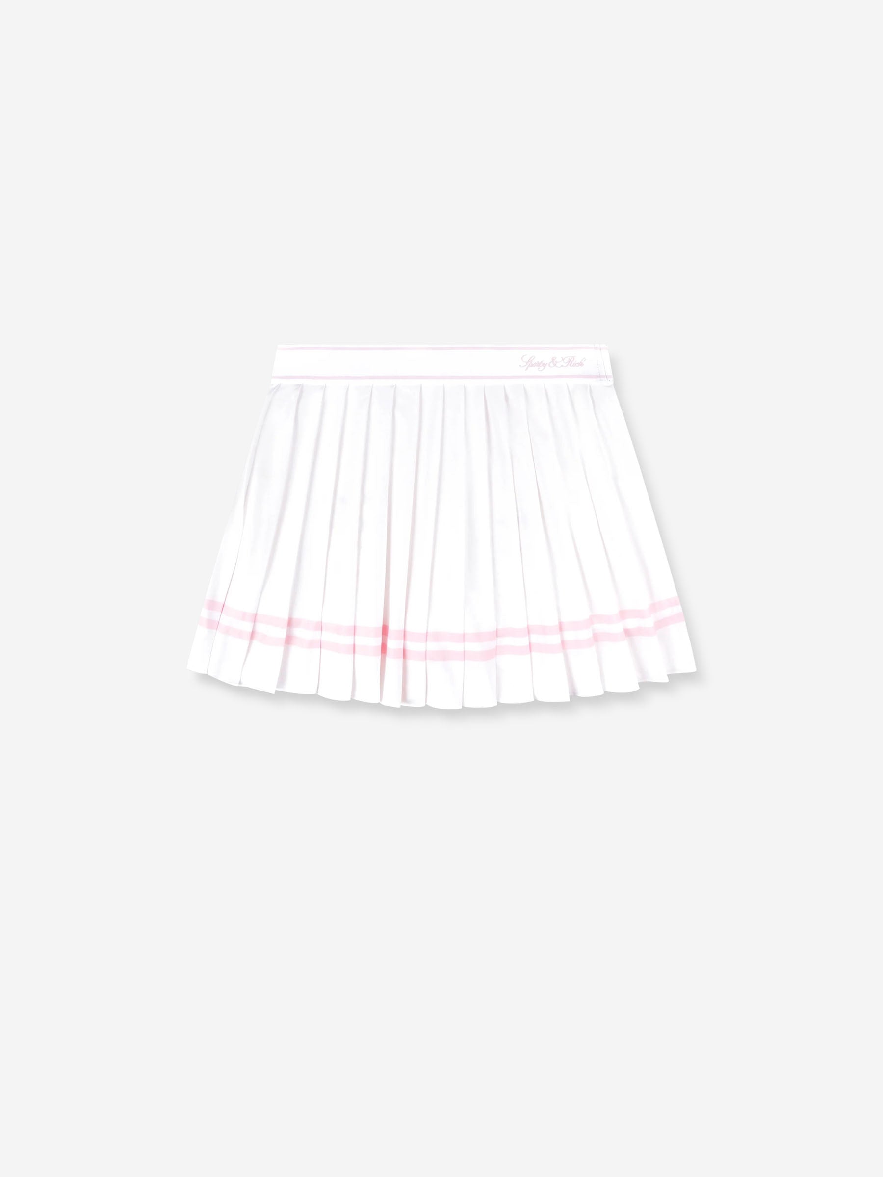 Sporty&Rich Mujer Barcelona Falda Mini Plisada Vendome Script color Blanco sku 750-001587 01 - Foto 1