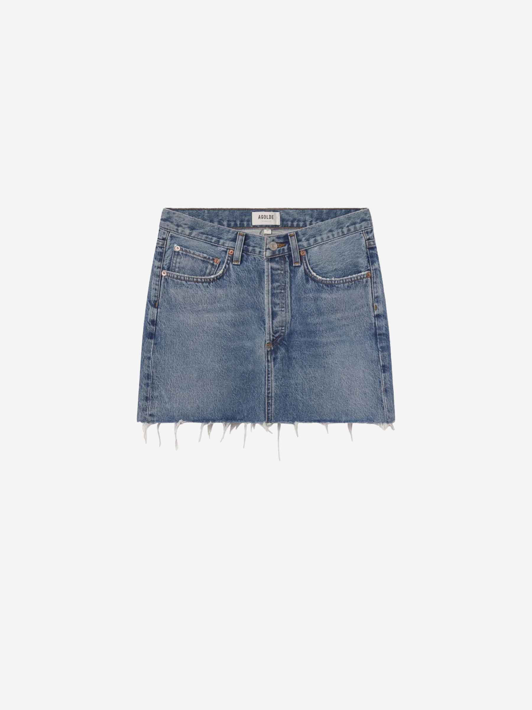 Agolde Mujer Barcelona Falda Mini Denim color Azul sku 750-001618 01 - Foto 1