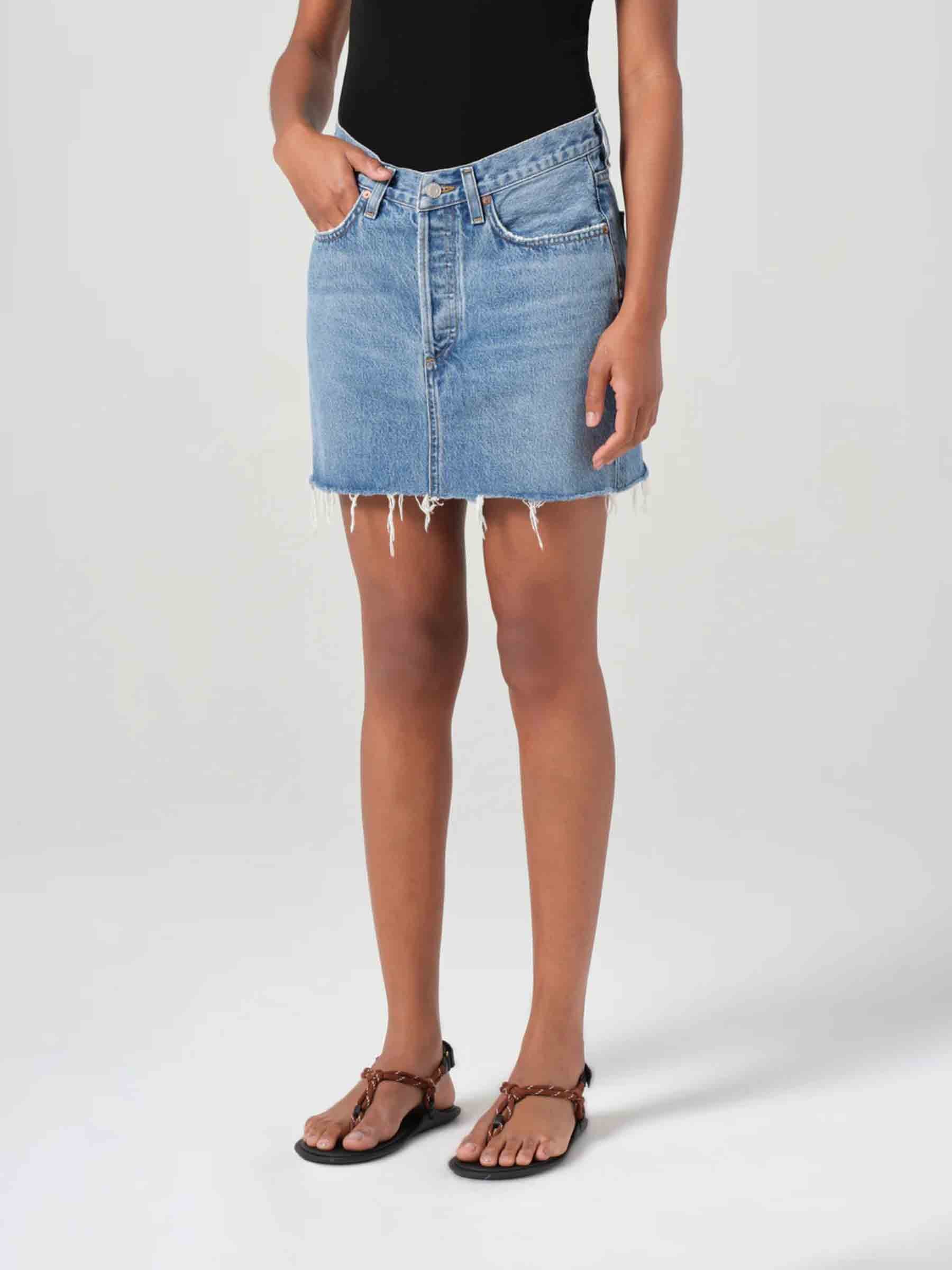 Agolde Mujer Barcelona Falda Mini Denim color Azul sku 750-001618 01 - Foto 2