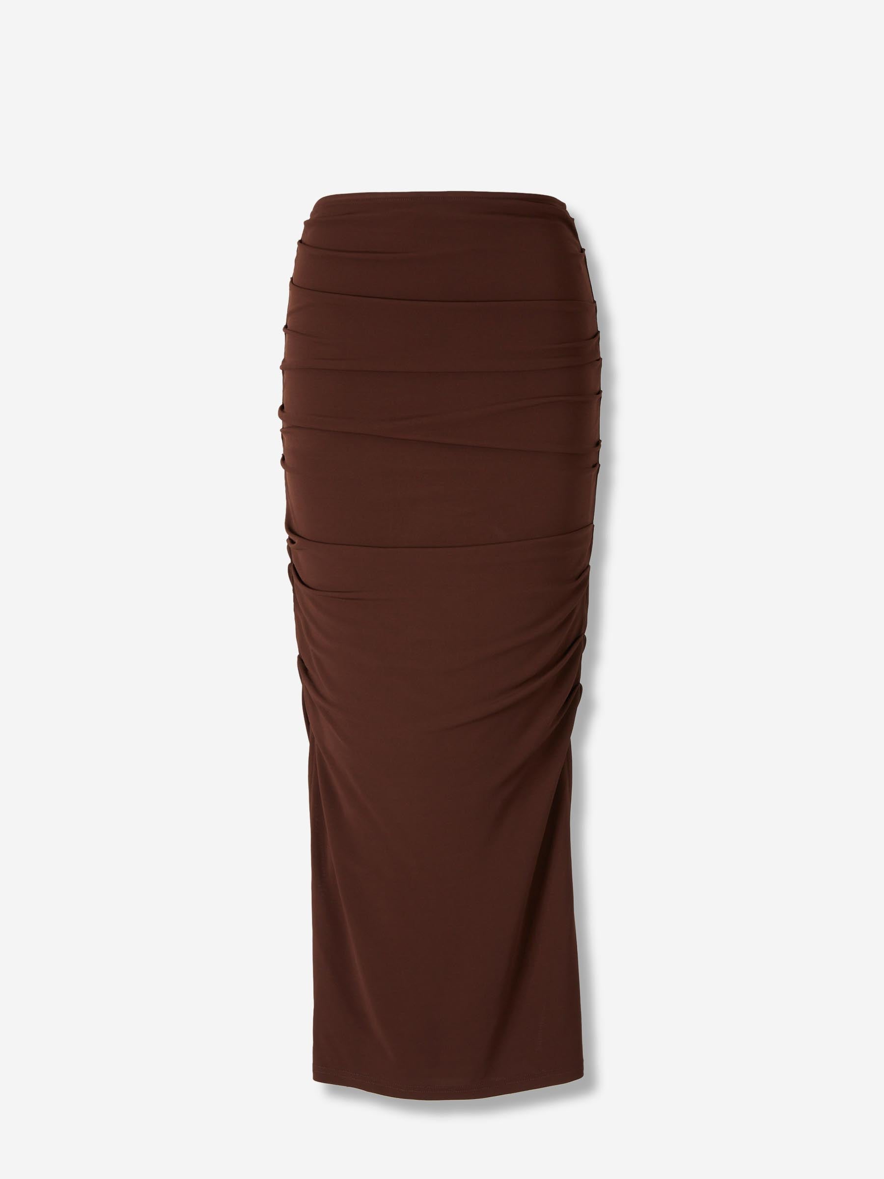 Cult Gaia Mujer Barcelona Falda Midi Dany color Marrón Oscuro sku 750-001648 01 - Foto 1