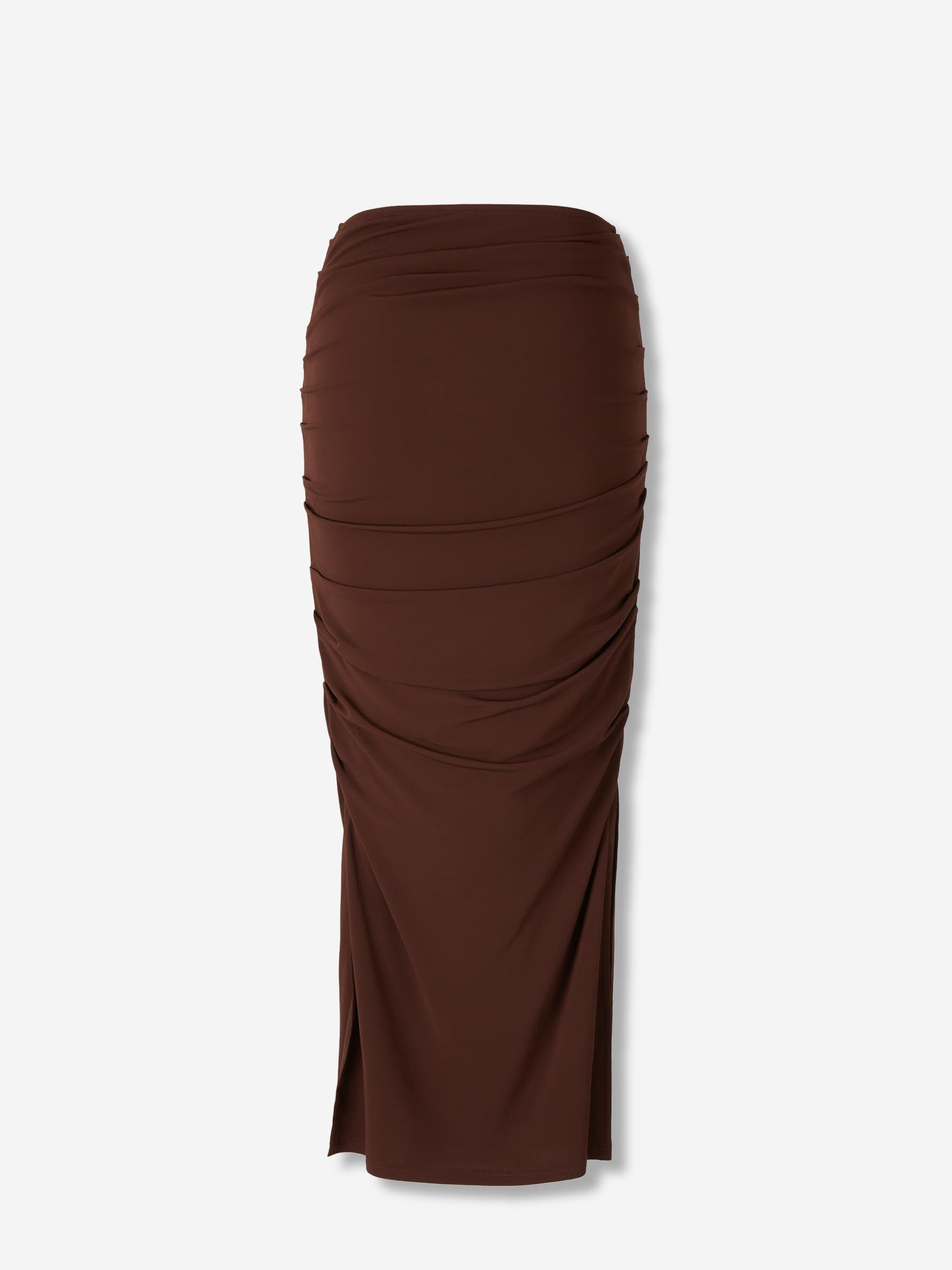 Cult Gaia Mujer Barcelona Falda Midi Dany color Marrón Oscuro sku 750-001648 01 - Foto 2