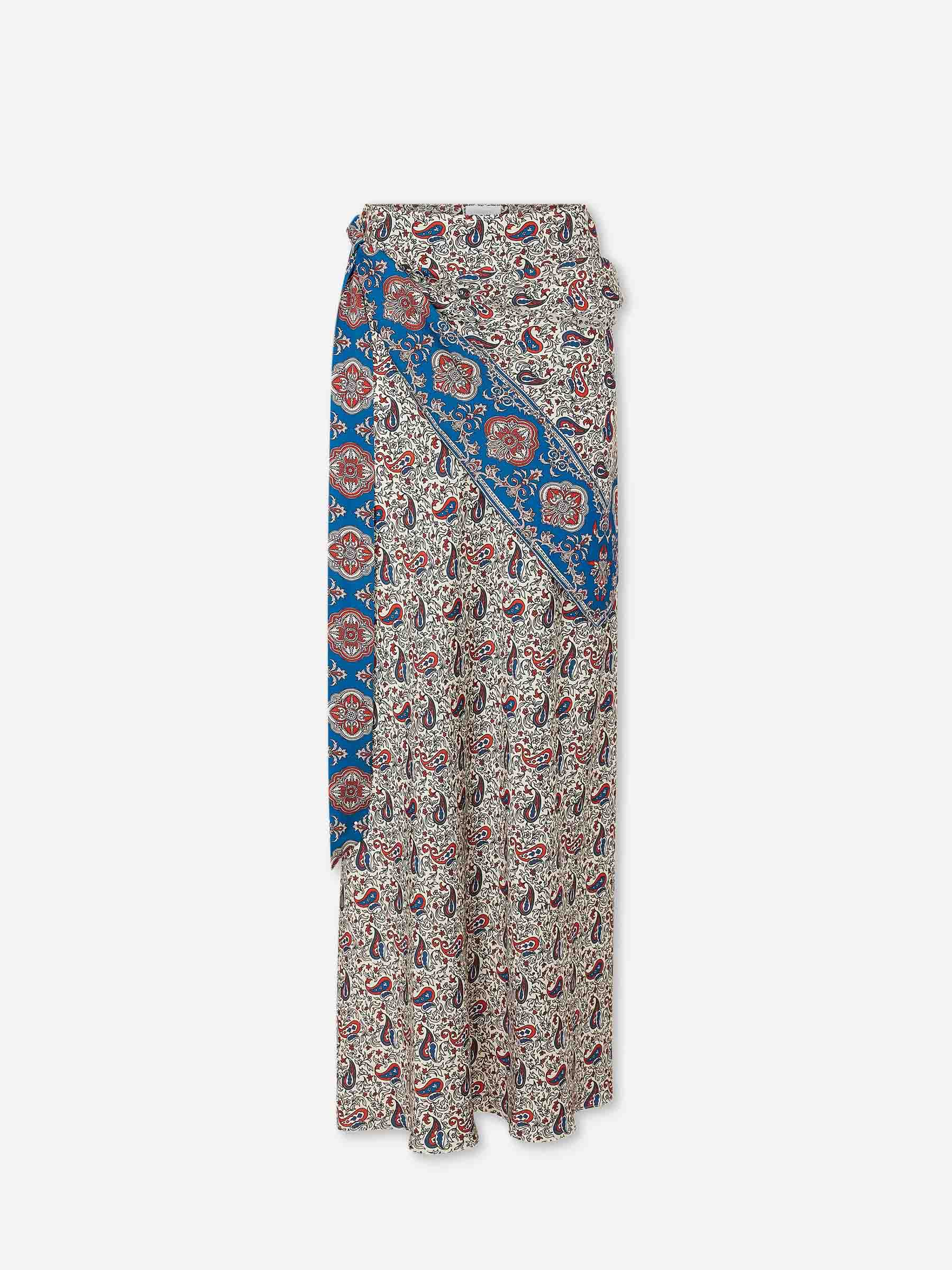 Rabanne Mujer Barcelona Falda Maxi Paisley color Multicolor sku 750-001650 01 - Foto 1