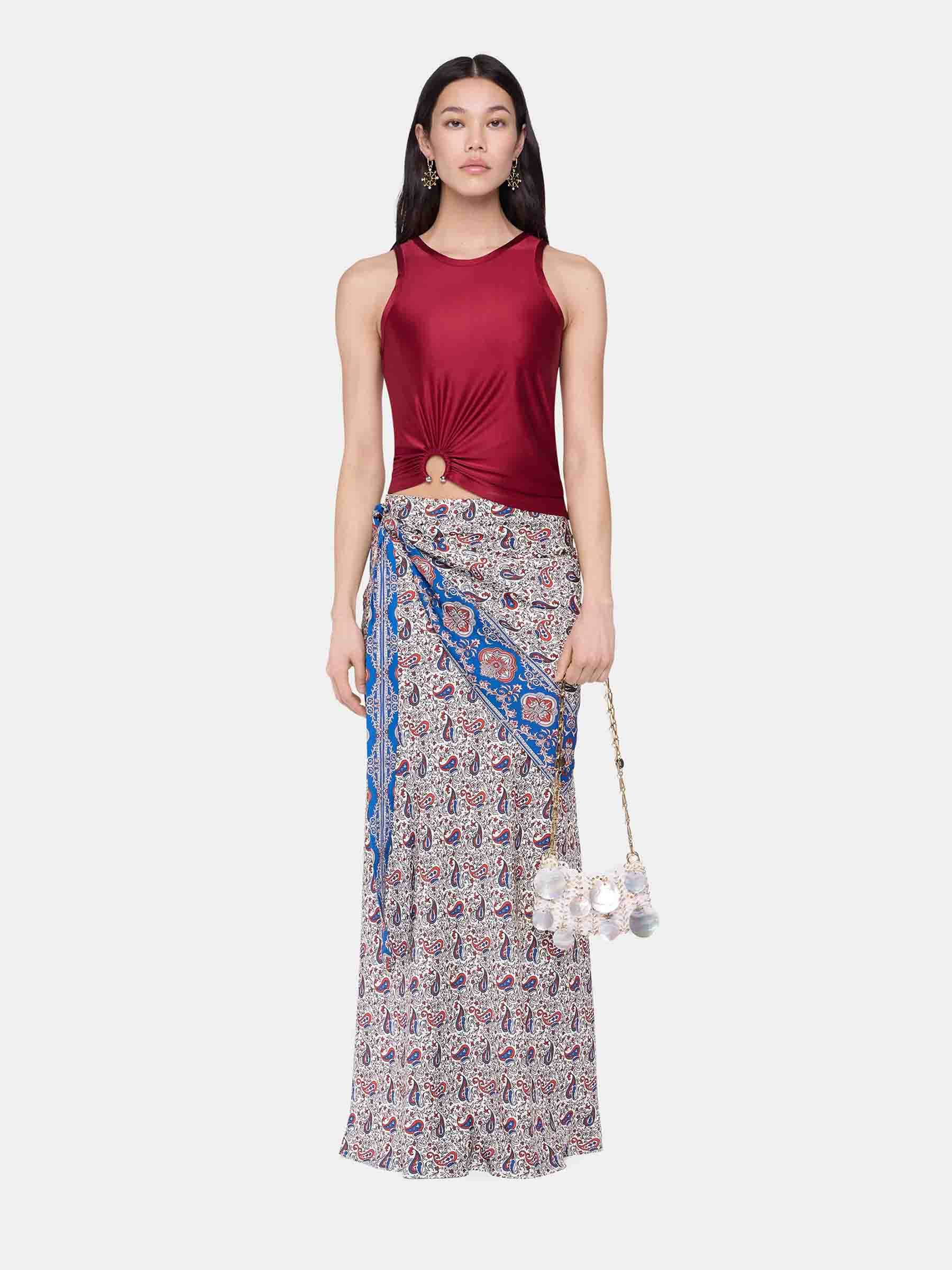 Rabanne Mujer Barcelona Falda Maxi Paisley color Multicolor sku 750-001650 01 - Foto 2