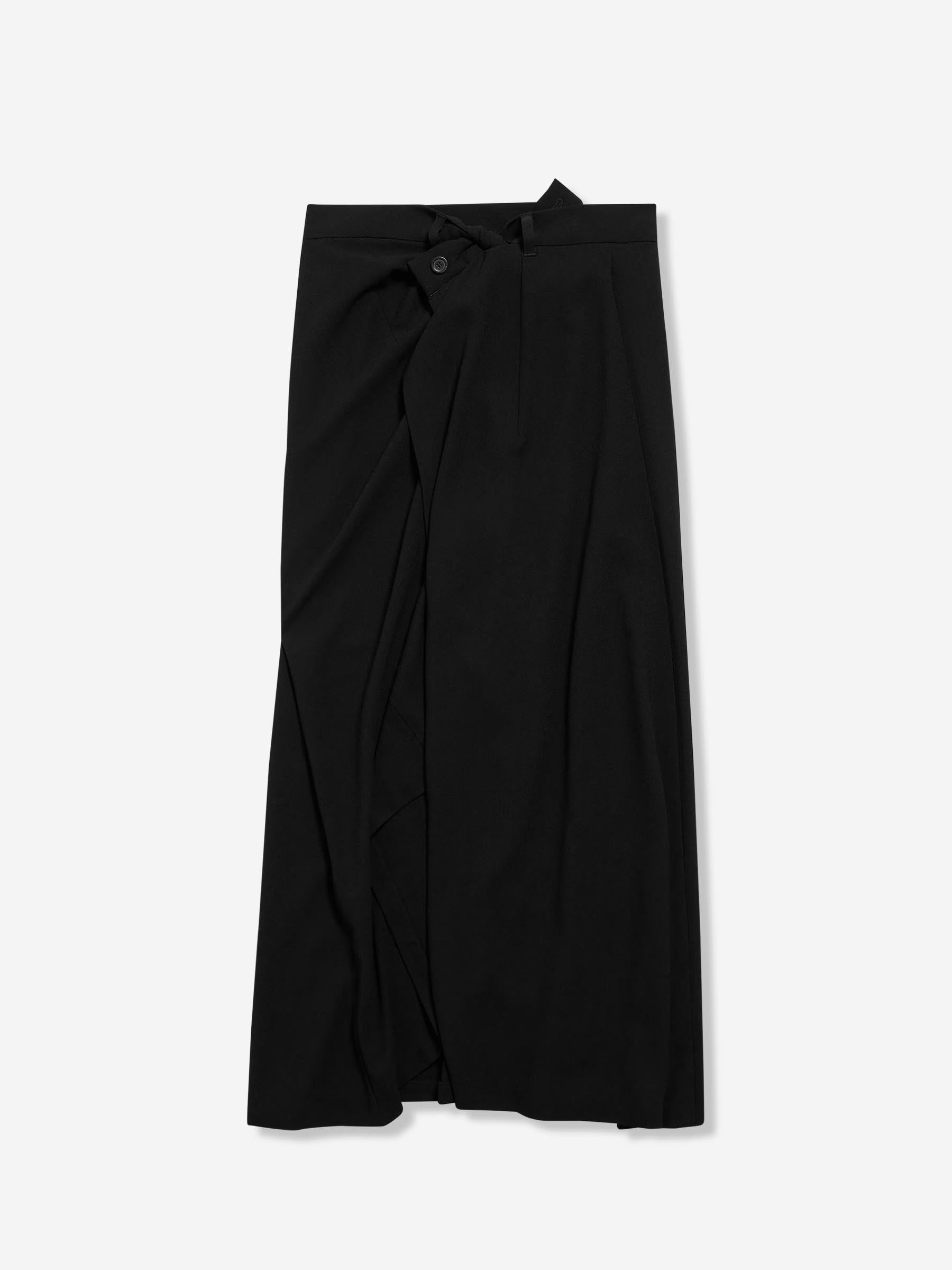 Balenciaga Mujer Barcelona Falda Midi Drapeada color Negro sku 750-001658 01 - Foto 1