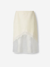 Jil Sander Mujer Barcelona Falda Midi Lana color Crema sku 750-001660 01 - Foto 1