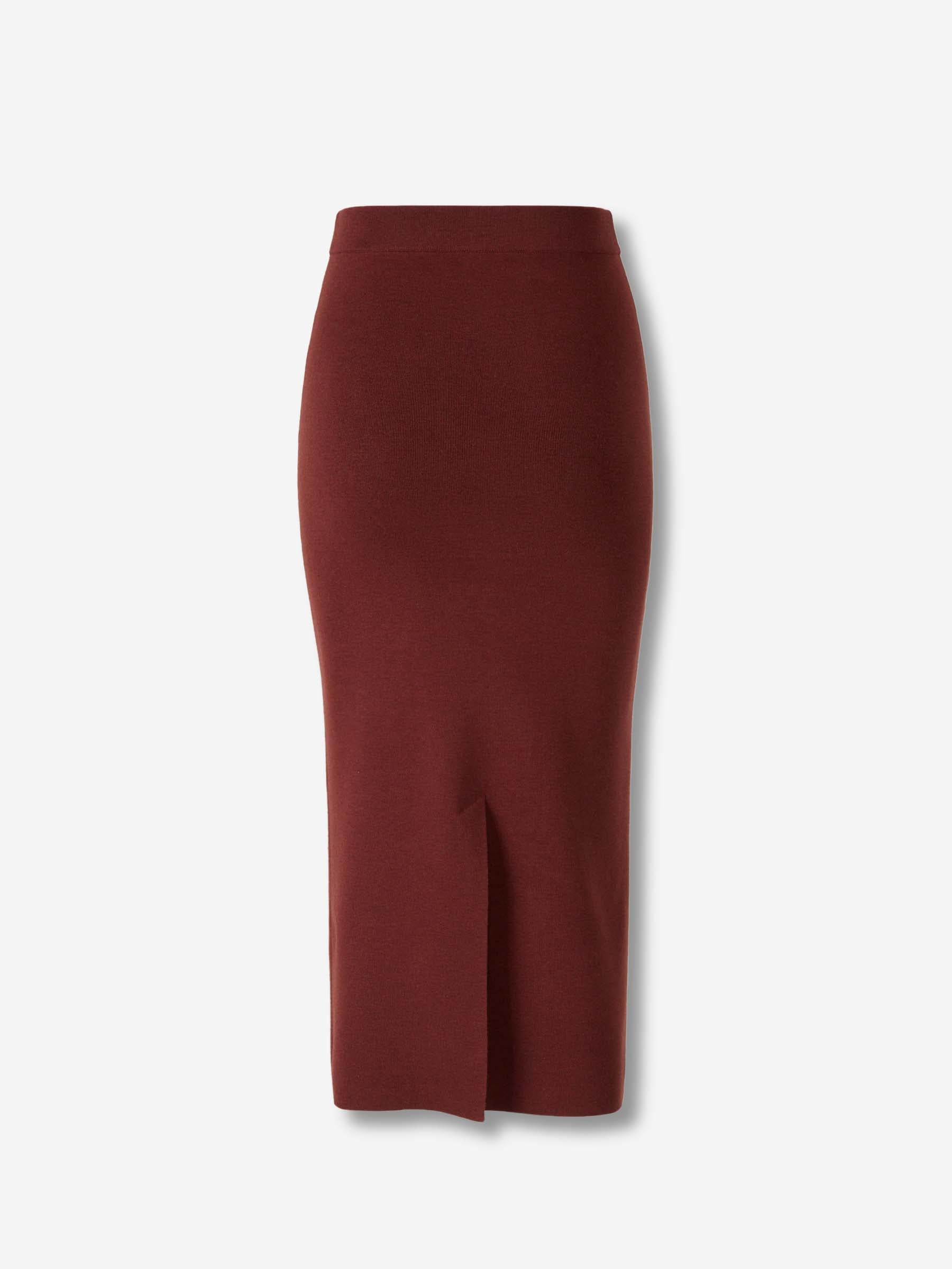 Dorothee Schumacher Mujer Barcelona Falda Punto Essential Ease color Burdeos sku 750-001665 01 - Foto 2
