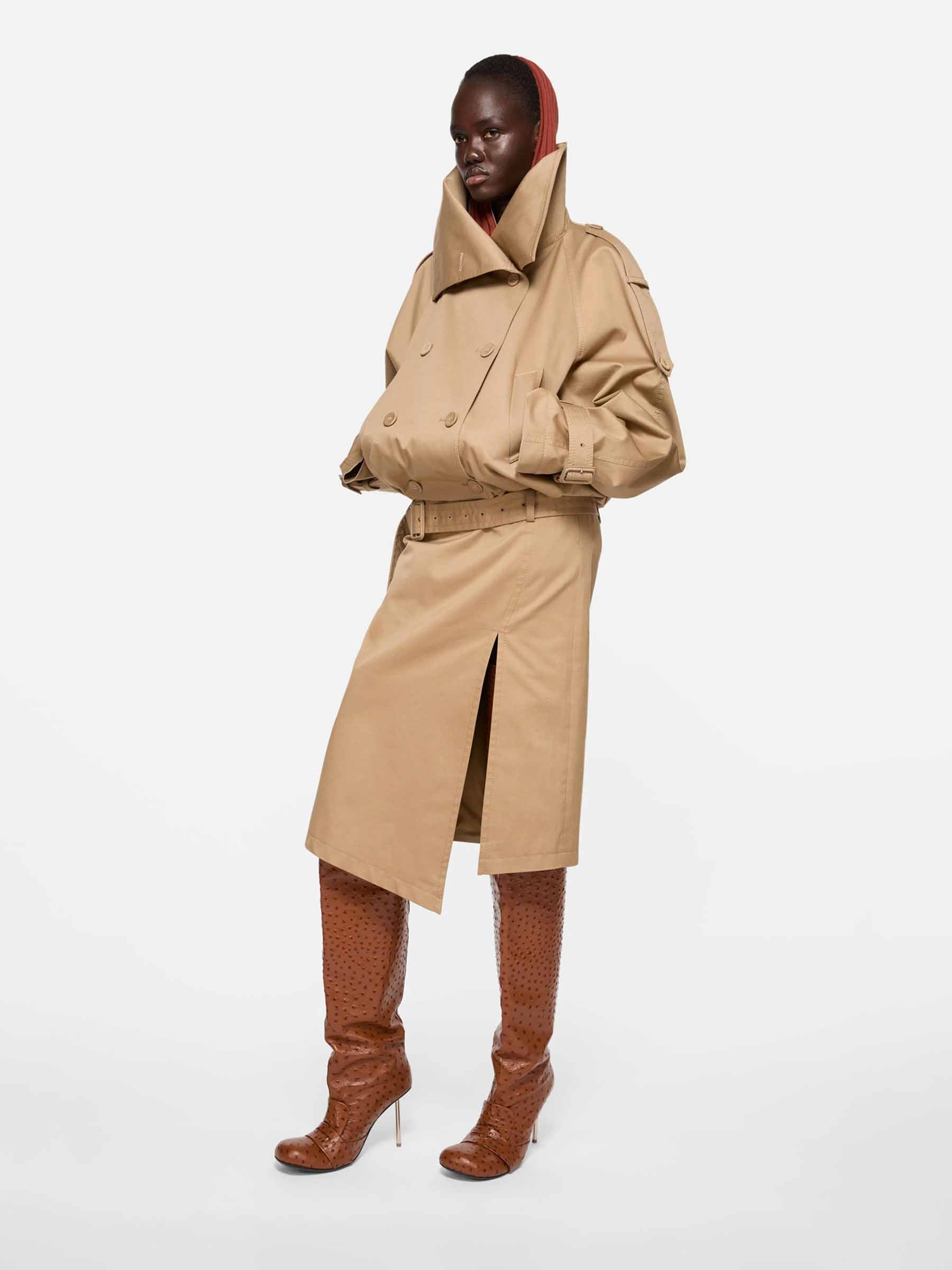 Acne Studios Mujer Barcelona Falda Midi Sarga color Camel sku 750-001667 01 - Foto 2