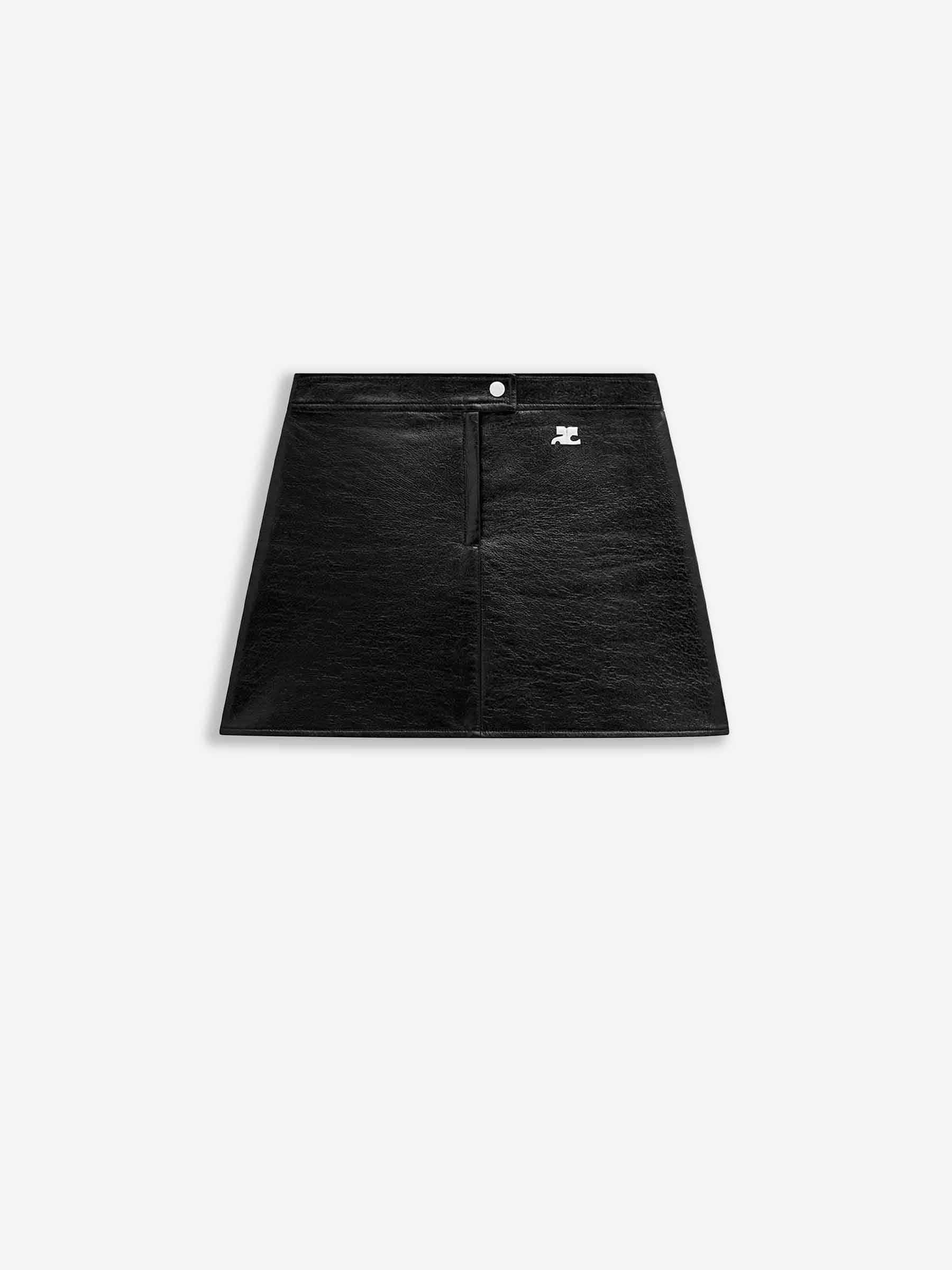 Courrèges Mujer Barcelona Falda Mini Vinilo color Negro sku 750-001673 01 - Foto 1