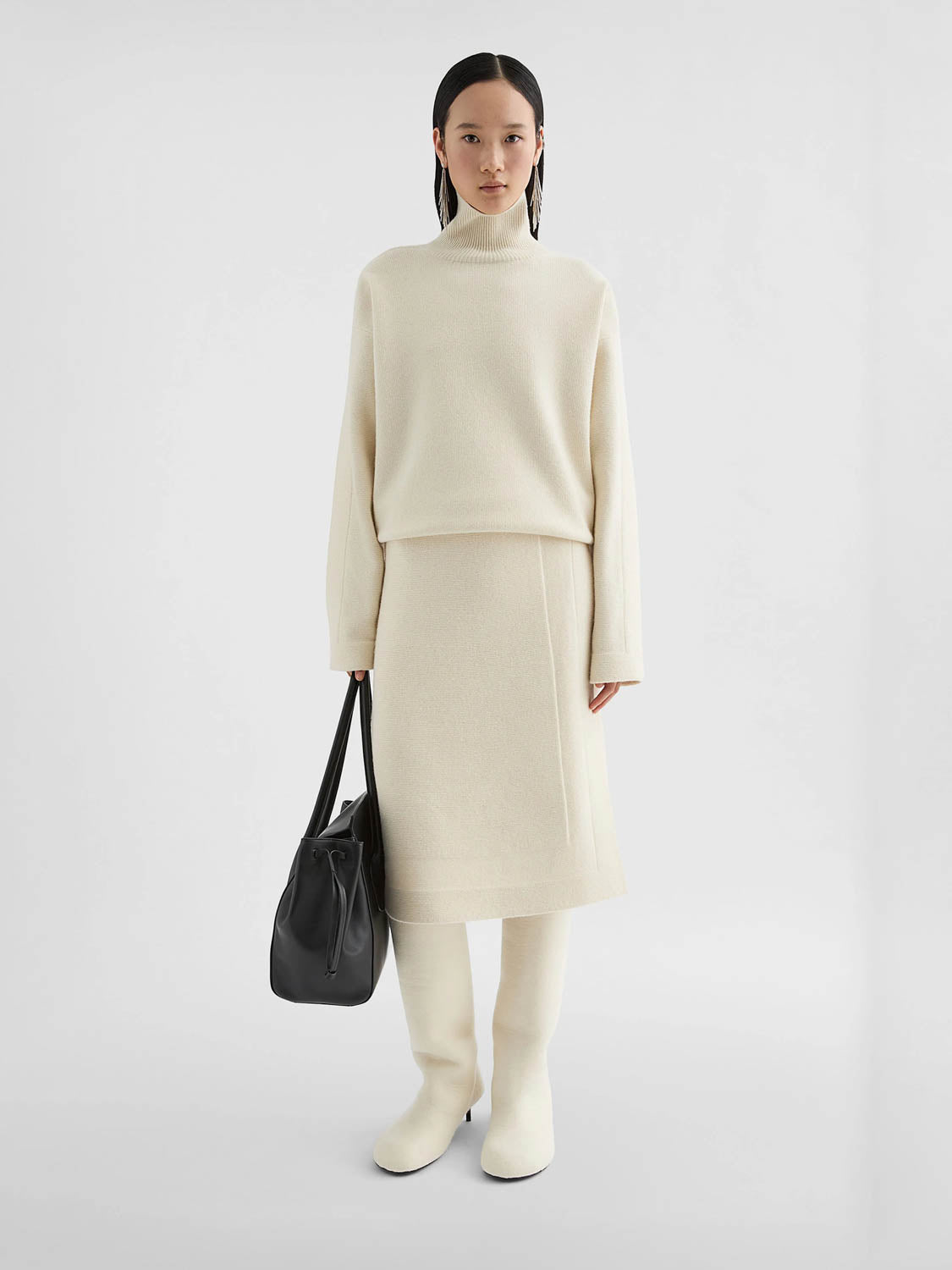 Jil Sander Mujer Barcelona Falda Wrap Midi color Beige sku 750-001676 01 - Foto 2