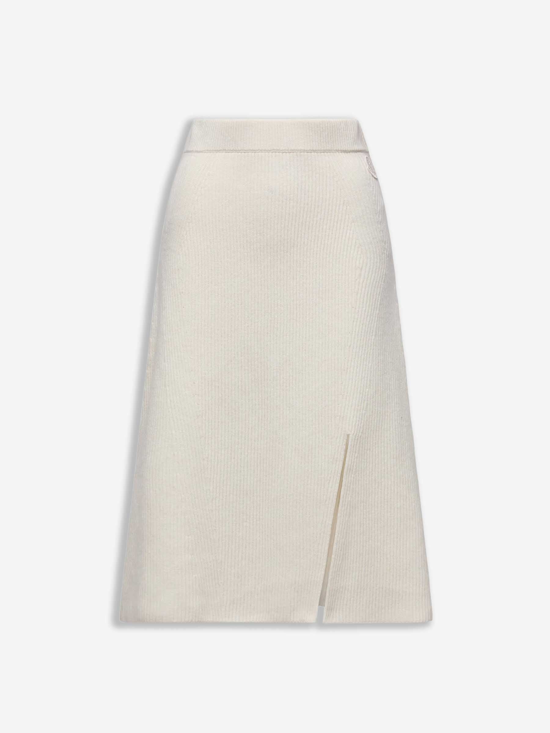 Moncler Mujer Barcelona Falda Midi Punto color Marfil sku 750-001680 01 - Foto 1