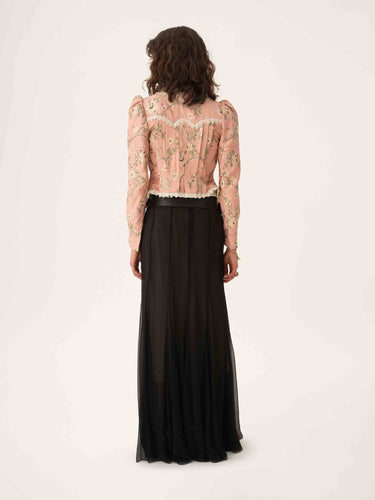 Chloé Mujer Barcelona Falda Maxi Chiffon color Negro sku 750-001681 01 - Foto 2