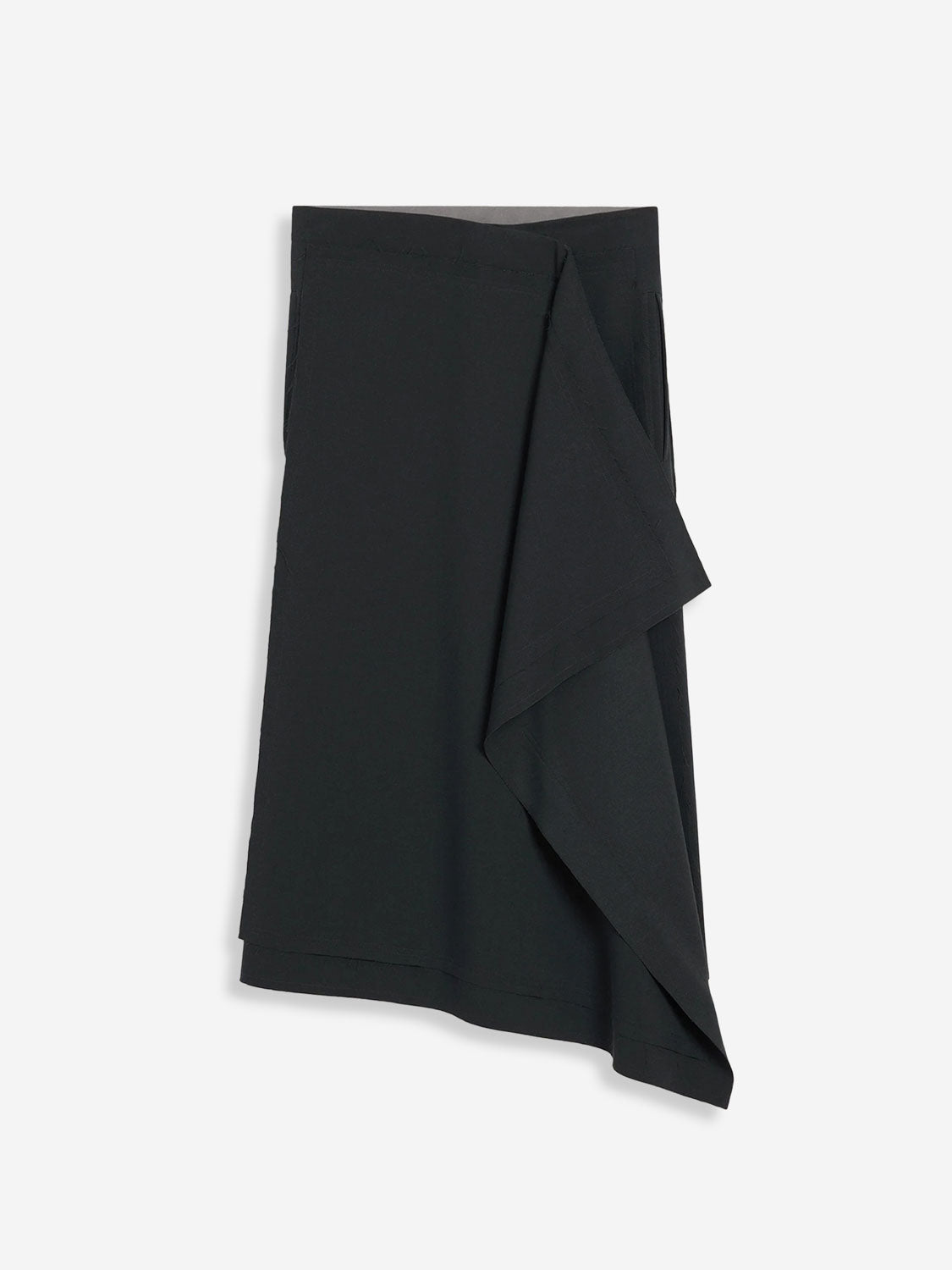 Ami Paris Mujer Barcelona Falda Asimétrica Lana color Negro sku 750-001690 01 - Foto 1