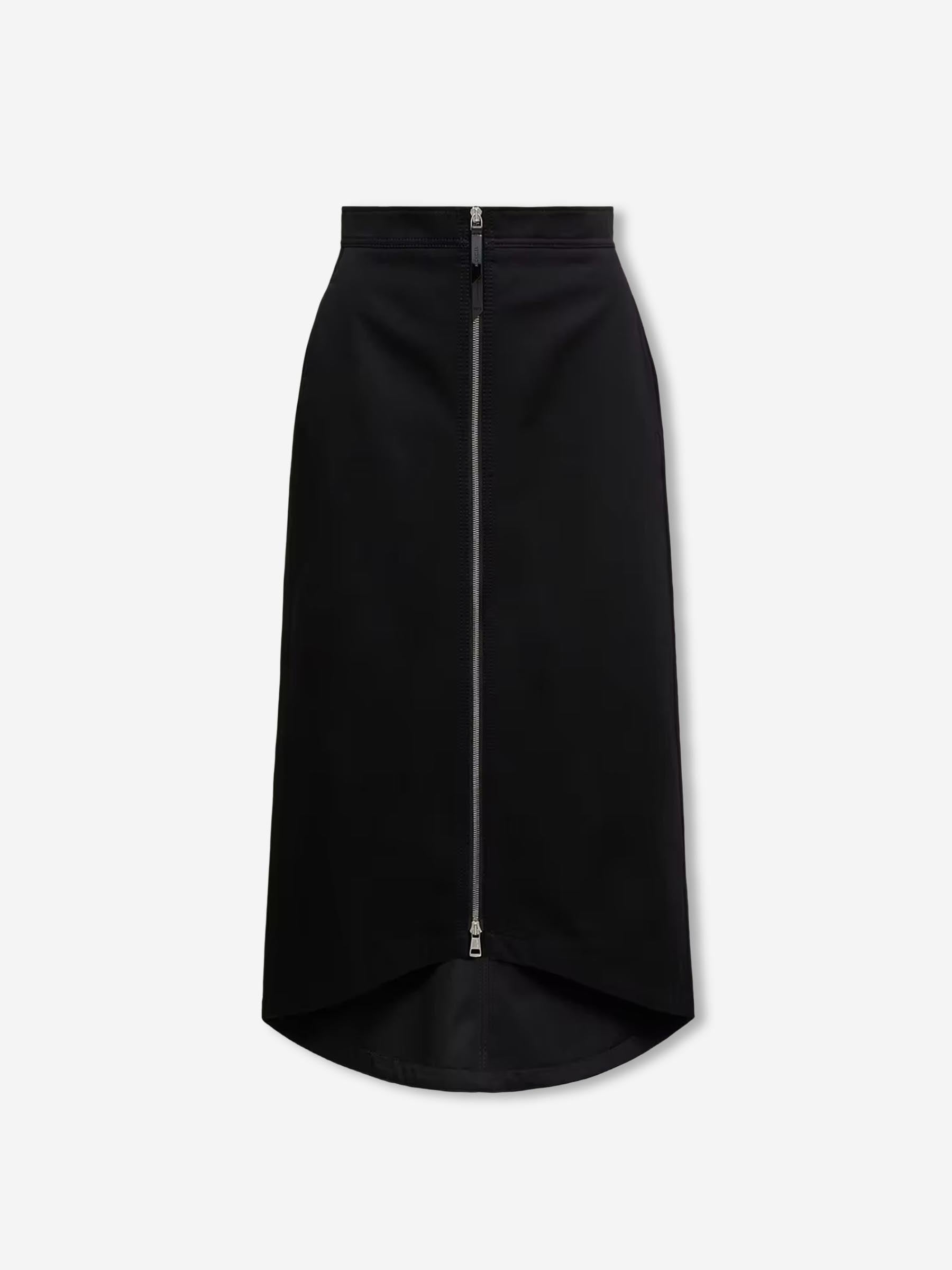 Moncler Genius Edward Enninful Mujer Barcelona Falda Midi Gabardina color Negro sku 750-001695 01 - Foto 1