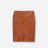 Saint Laurent Mujer Barcelona Falda Piel Cocodrilo color Marrón sku 750-001699 01 - Foto 1