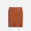 Saint Laurent Mujer Barcelona Falda Piel Cocodrilo color Marrón sku 750-001699 01 - Foto 1