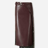 Rabanne Mujer Barcelona Falda Midi Piel color Burdeos sku 750-001700 01 - Foto 1