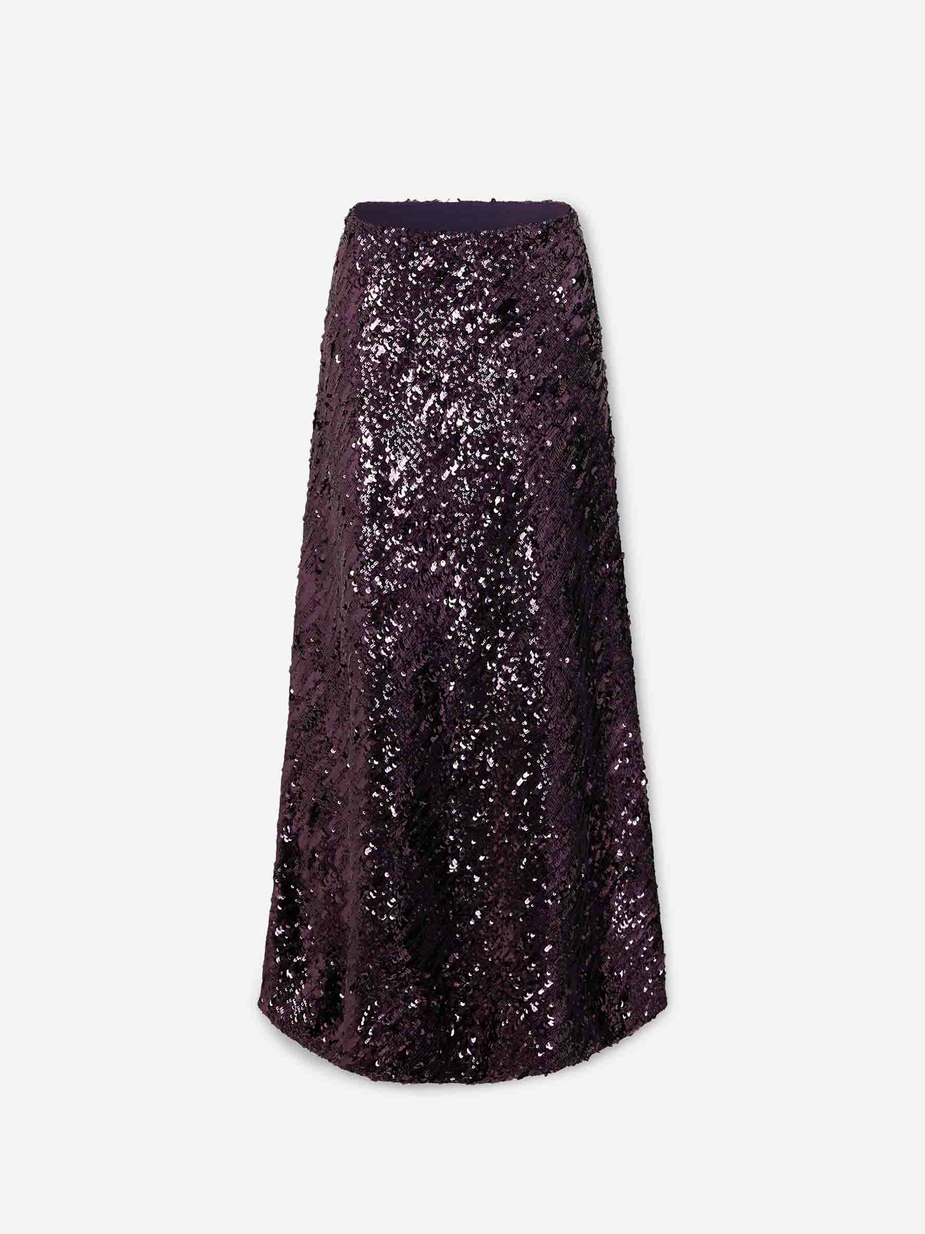 Rabanne Mujer Barcelona Falda Midi Sequin color Violeta sku 750-001701 01 - Foto 1