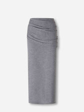 Staud Mujer Barcelona Falda Punto Wilma color Gris sku 750-001704 01 - Foto 1