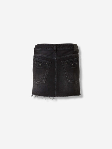 Balenciaga Mujer Barcelona Falda MiniDenim color Negro sku 750-001710 01 - Foto 3