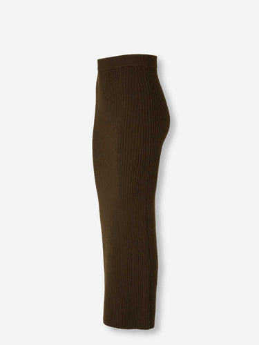 Max Mara Mujer Barcelona Falda Maxi Punto color Verde Militar sku 750-001711 01 - Foto 2