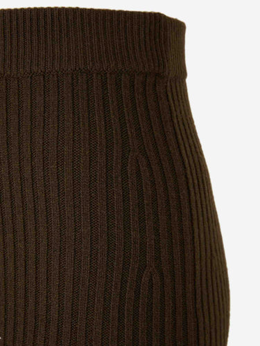 Max Mara Mujer Barcelona Falda Maxi Punto color Verde Militar sku 750-001711 01 - Foto 4