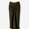 Victoria Beckham Mujer Barcelona Falda Crepé Satén color Verde Militar sku 750-001712 01 - Foto 1