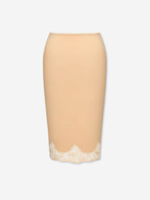 Saint Laurent Mujer Barcelona Falda Midi Encaje color Nude sku 750-001715 01 - Foto 1