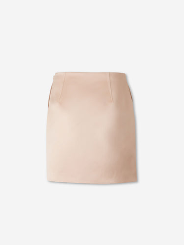 Chloé Mujer Barcelona Falda Mini Duquesa Satén color Rosa Envejecido sku 750-001717 01 - Foto 2