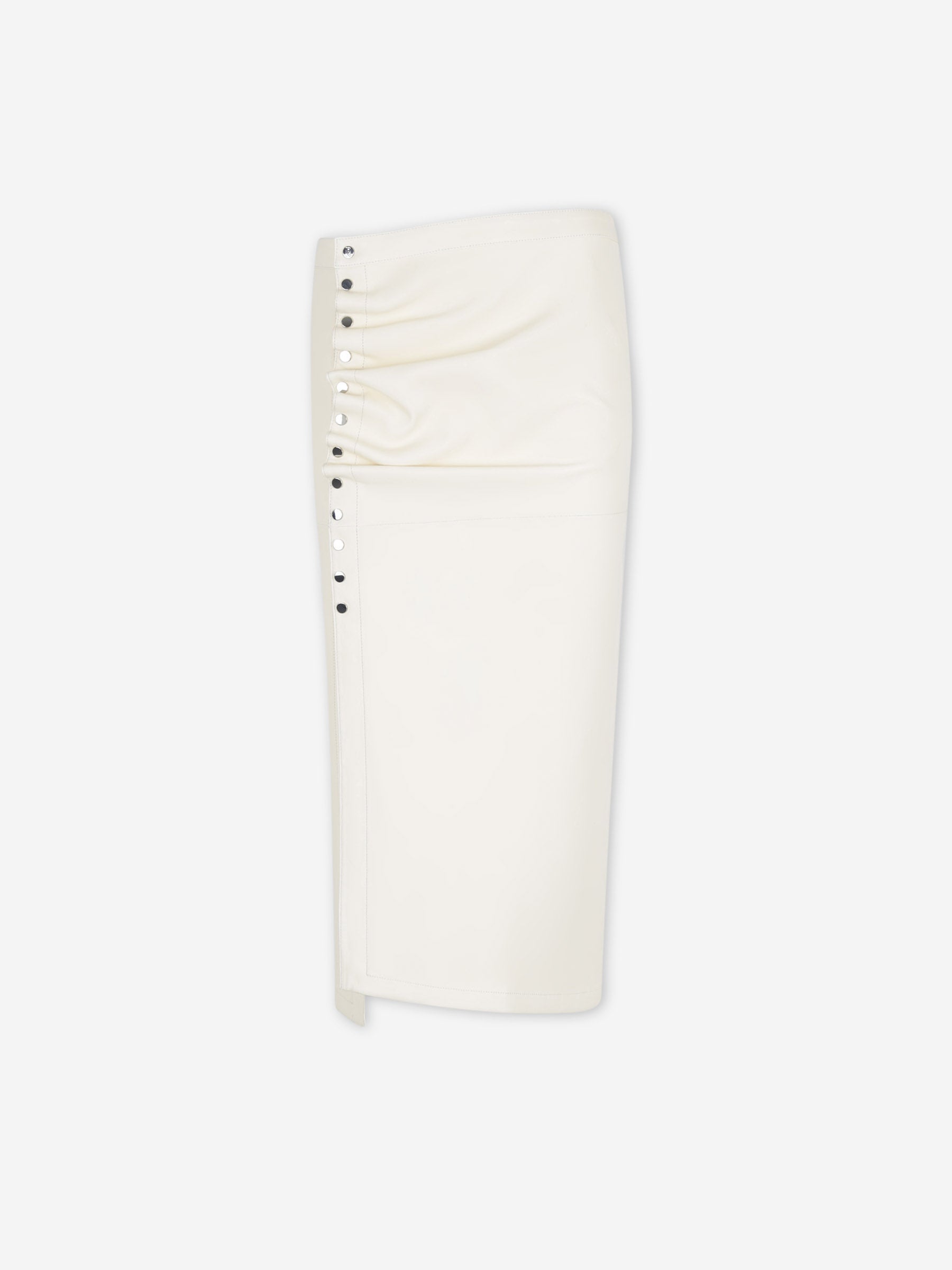 Rabanne Mujer Barcelona Falda Midi Drapeada color Marfil sku 750-001722 01 - Foto 1