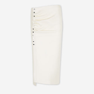 Rabanne Mujer Barcelona Falda Midi Drapeada color Marfil sku 750-001722 01 - Foto 1