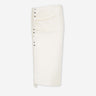Rabanne Mujer Barcelona Falda Midi Drapeada color Marfil sku 750-001722 01 - Foto 1