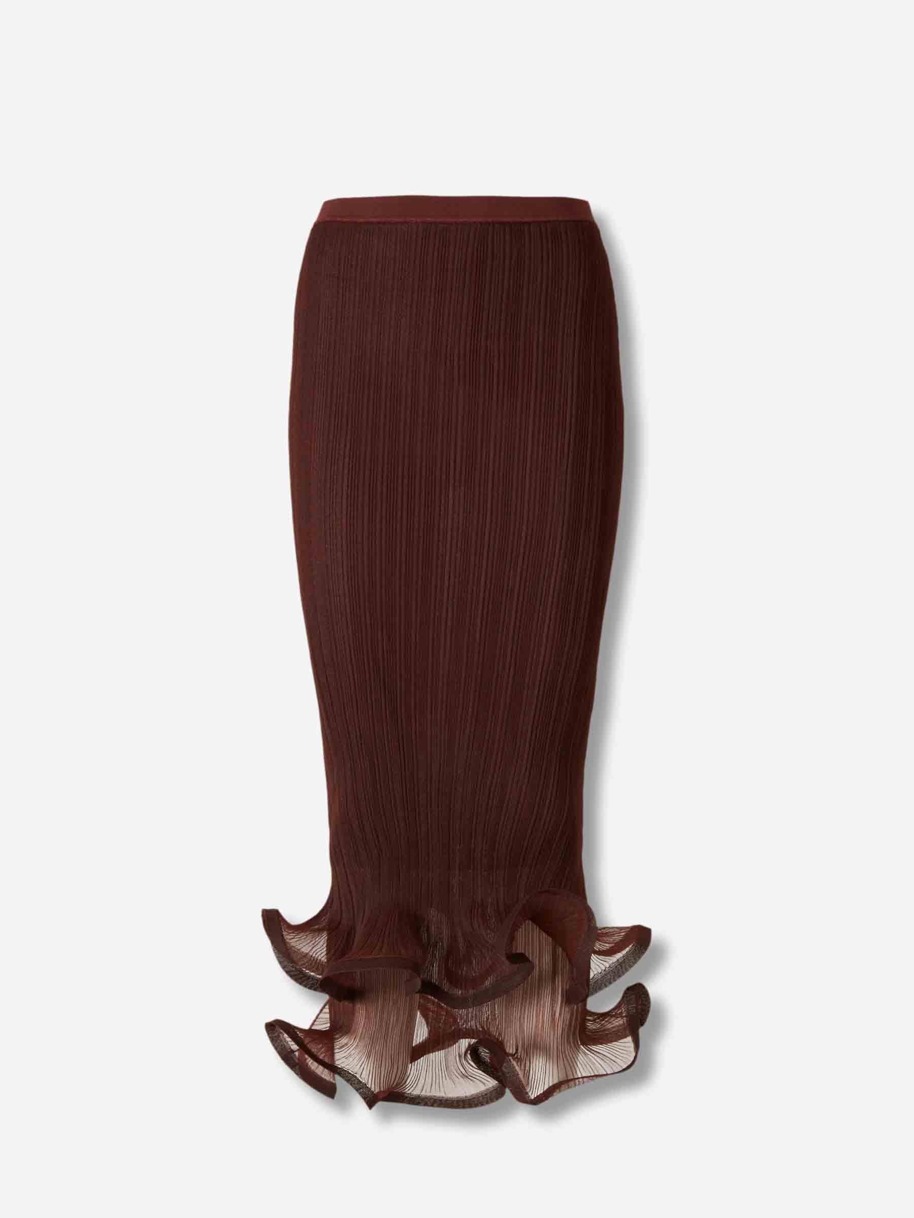 Simkhai Mujer Barcelona Falda Midi Kelso color Burdeos sku 750-001726 01 - Foto 1