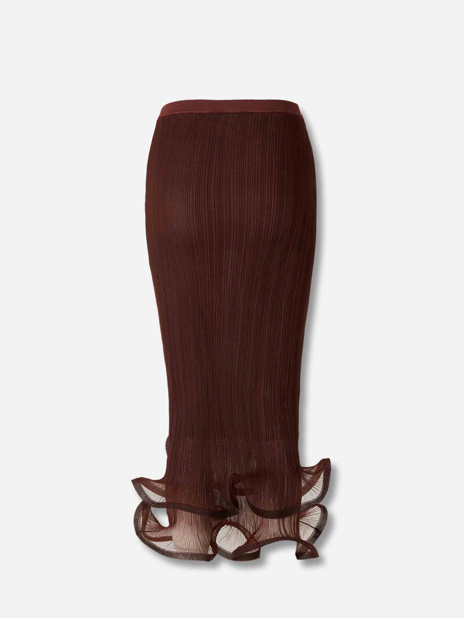 Simkhai Mujer Barcelona Falda Midi Kelso color Burdeos sku 750-001726 01 - Foto 2