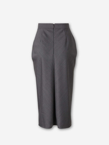 Givenchy Mujer Barcelona Falda Midi Drapeada color Gris sku 750-001727 01 - Foto 3