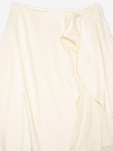 Acne Studios Mujer Barcelona Falda Midi Drapeada color Crema sku 750-001729 01 - Foto 5