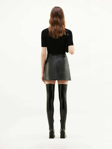 Courrèges Mujer Barcelona Falda Mini Vinyl color Negro sku 750-001732 02 - Foto 3