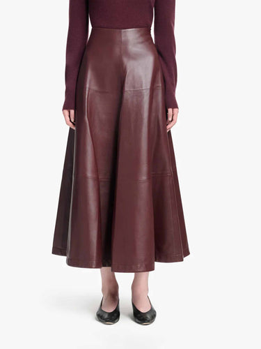 Altuzarra Mujer Barcelona Falda Midi Varda color Burdeos sku 750-001733 01 - Foto 3