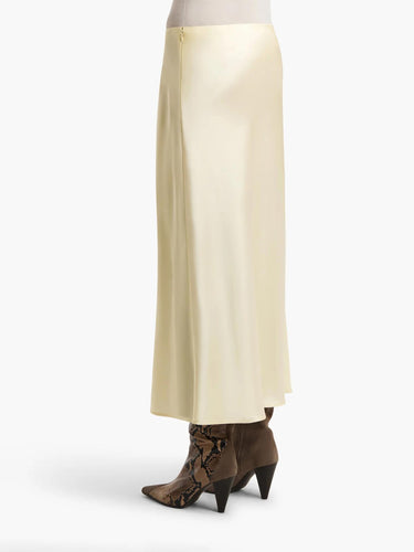 Khaite Mujer Barcelona Falda Midi Demi color Amarillo Claro sku 750-001734 01 - Foto 3