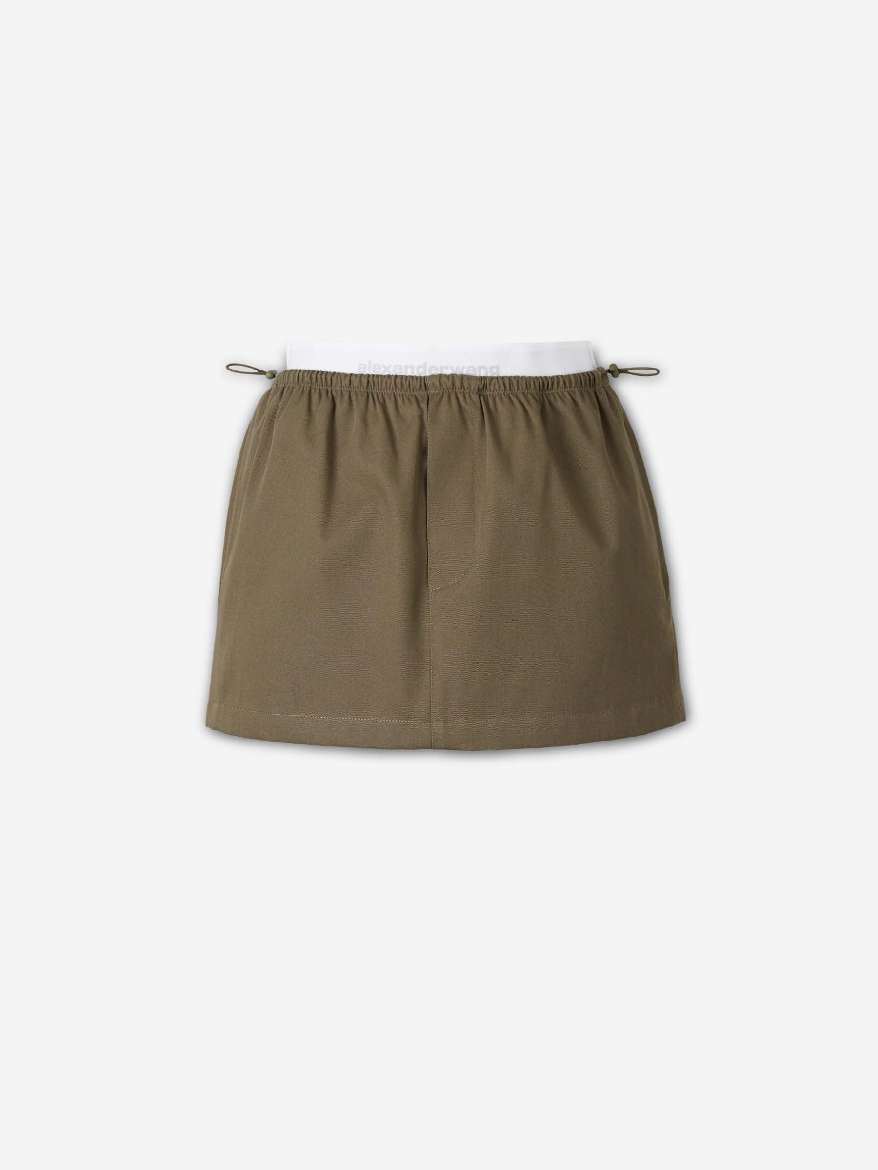 Alexander Wang Mujer Barcelona Falda Mini color Verde Militar sku 750-001736 01 - Foto 1