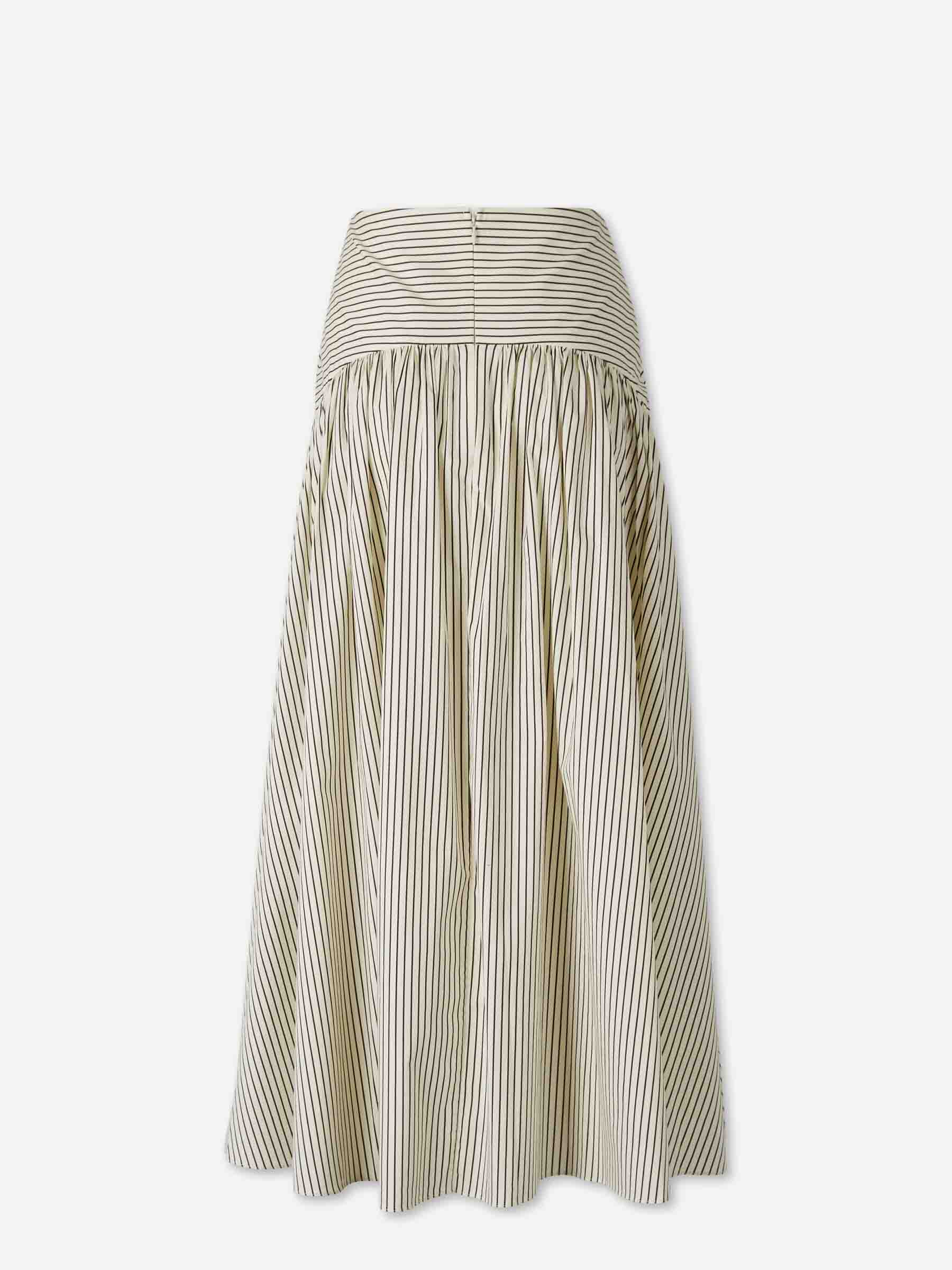Staud Mujer Barcelona Falda Midi Rayas color Crema sku 750-001738 01 - Foto 2