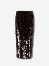 Staud Mujer Barcelona Falda Midi Ciara color Marrón Oscuro sku 750-001740 01 - Foto 1