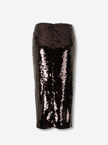 Staud Mujer Barcelona Falda Midi Ciara color Marrón Oscuro sku 750-001740 01 - Foto 3