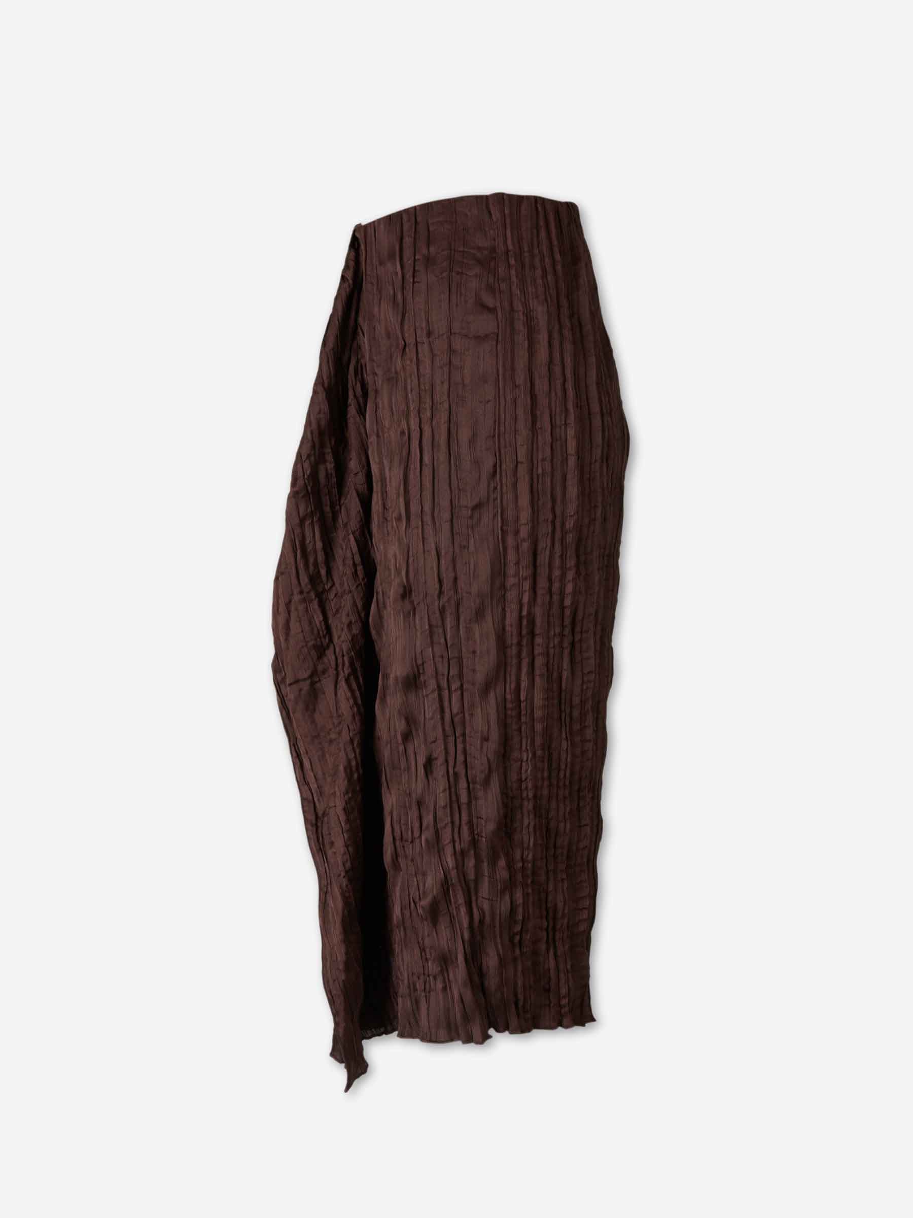 Staud  Barcelona Falda Midi Mai color Marrón Oscuro sku 750-001741 01 - Foto 2