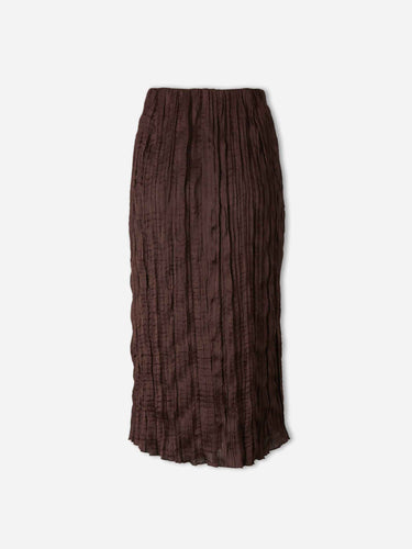 Staud  Barcelona Falda Midi Mai color Marrón Oscuro sku 750-001741 01 - Foto 3
