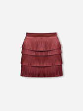 PatBo Mujer Barcelona Falda Flecos Amber color Terracota sku 750-001742 01 - Foto 1