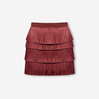 PatBo Mujer Barcelona Falda Flecos Amber color Terracota sku 750-001742 01 - Foto 1