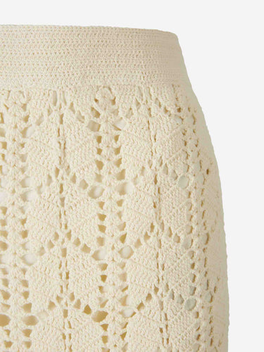Zimmermann Mujer Barcelona Falda Midi Crochet color Crema sku 750-001744 01 - Foto 3