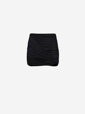 Magda Butrym Mujer Barcelona Falda Mini Drapeada color Negro sku 750-001749 01 - Foto 1