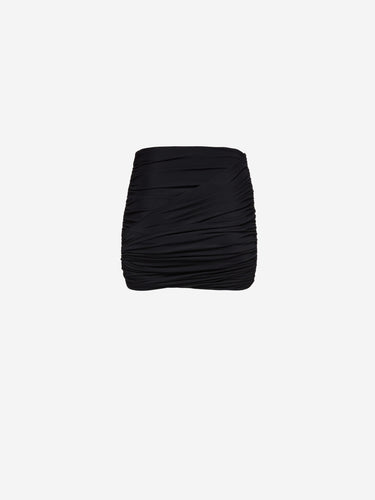 Magda Butrym Mujer Barcelona Falda Mini Drapeada color Negro sku 750-001749 01 - Foto 3